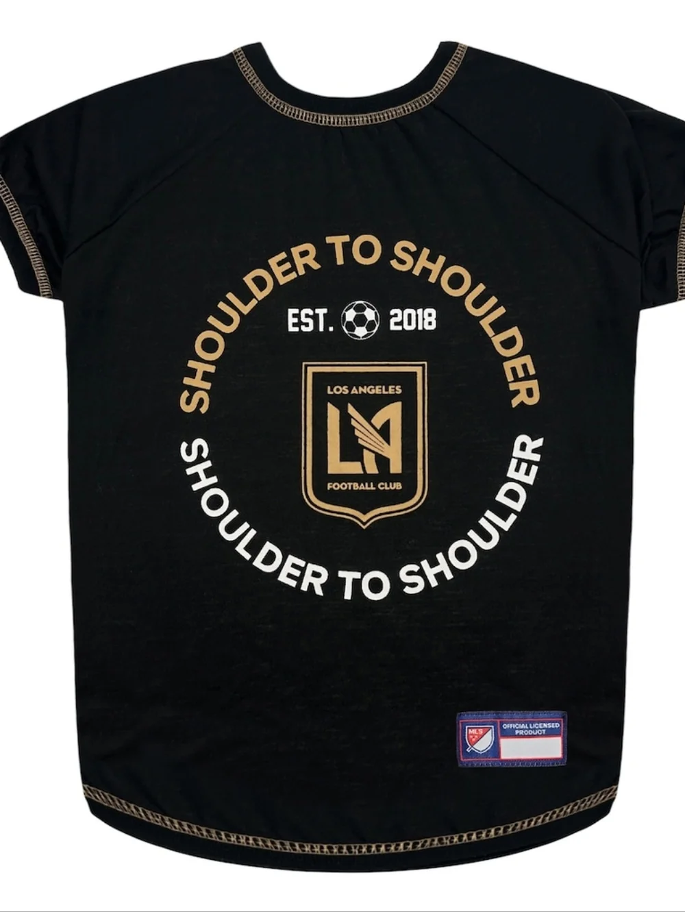 LAFC Black Pet T-Shirt Medium NEW